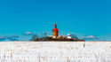 Leuchtturm Bastorf im Winter