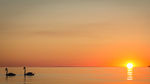 Sonnenuntergang über der von Ostsee Poel