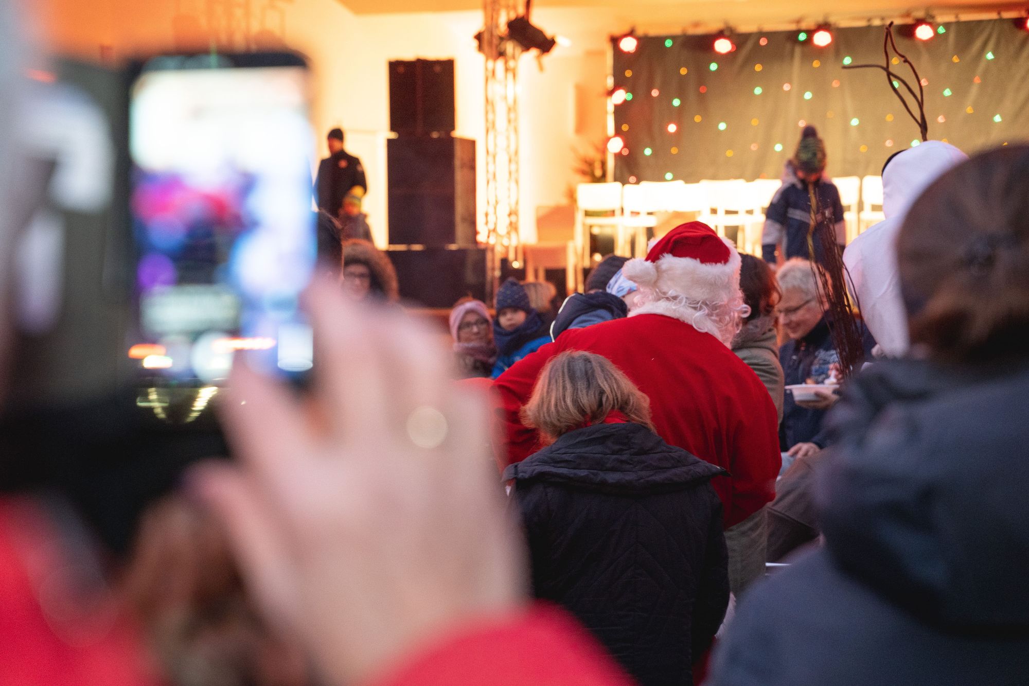 Weihnachtsmann im Konzertgarten West Kühlungsborn