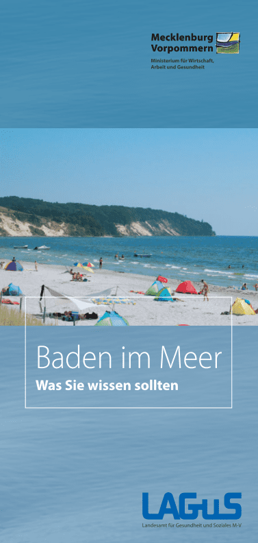 Flyer, Baden im Meer